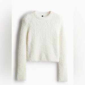 H&M Cream Textured Sweater